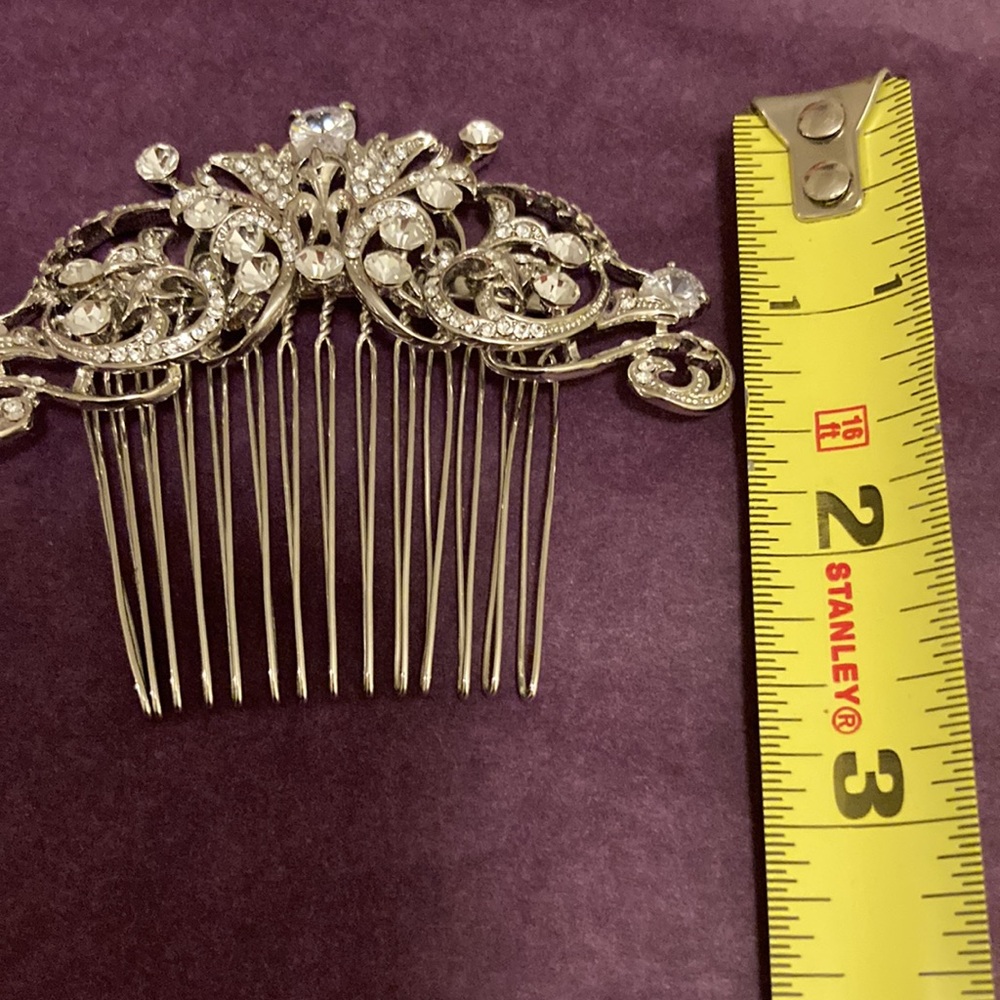 Rhinestone hair comb - Picture 3 of 5